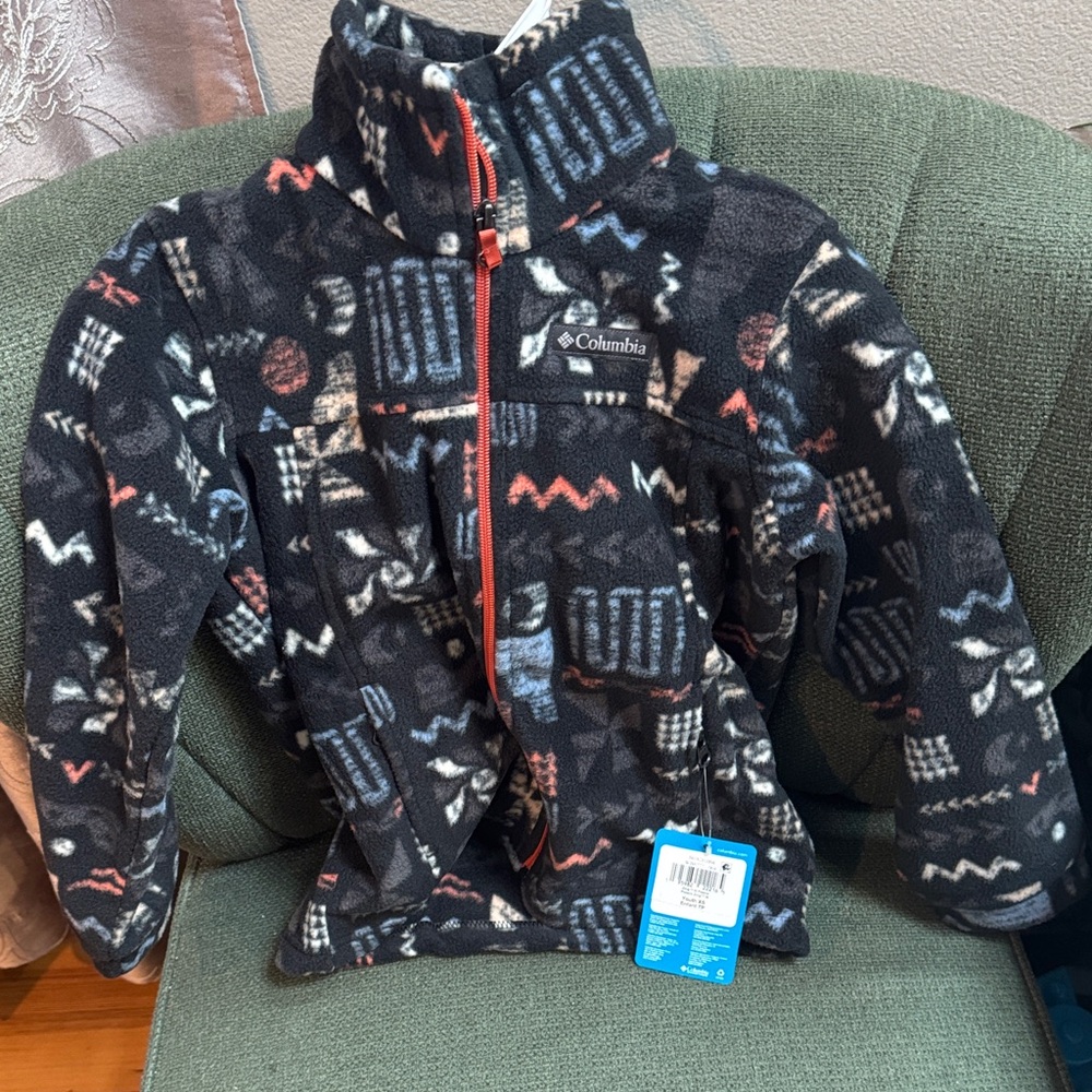 Columbia Multicolor Patterned Fleece Jacket
